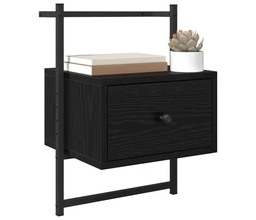 Nakts Skapītis 2 Pcs Melns Ozolkoks 35 X 30 X 51 Cm Vidaxl