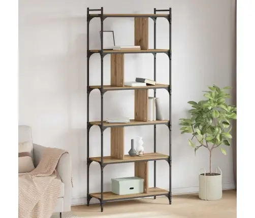 Grāmatu Skapis Amatnieku Ozola 76 X 32 X 192 Cm Vidaxl