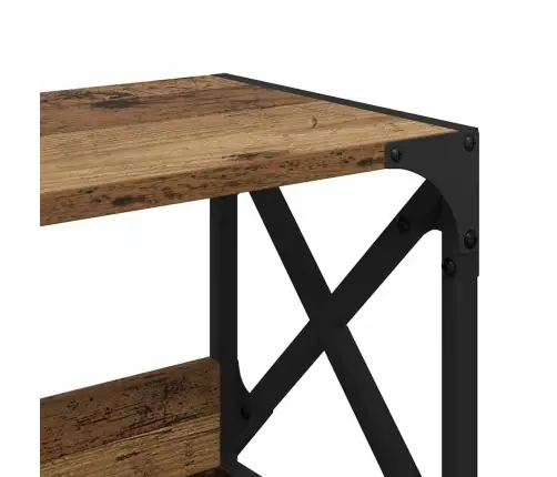 Printera Statīvs Vecs Koks 44 X 26 X 31.5 Cm Inženierijas Koks Vidaxl