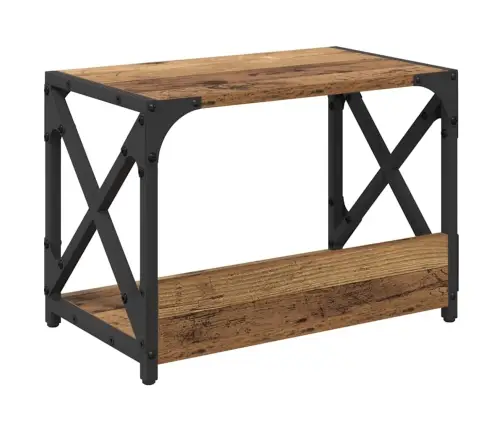 Printera Statīvs Vecs Koks 44 X 26 X 31.5 Cm Inženierijas Koks Vidaxl