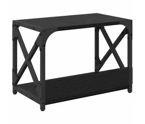 Printera Statīvs Melns Ozolkoks 44 X 26 X 31.5 Cm Vidaxl