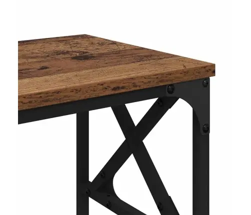 Printera Statīvs Vecs Koks 40 X 30 X 31 Cm Inženierijas Koks Vidaxl