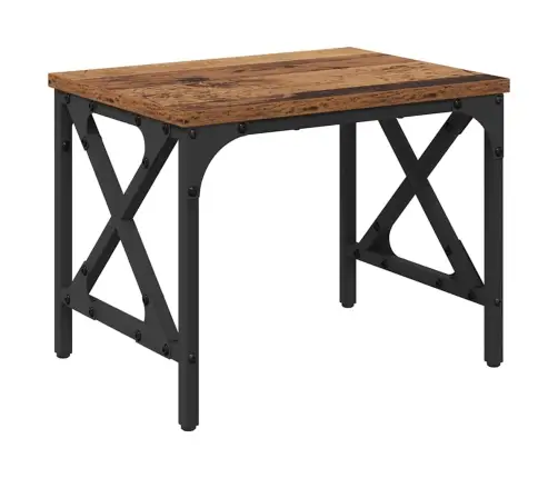 Printera Statīvs Vecs Koks 40 X 30 X 31 Cm Inženierijas Koks Vidaxl