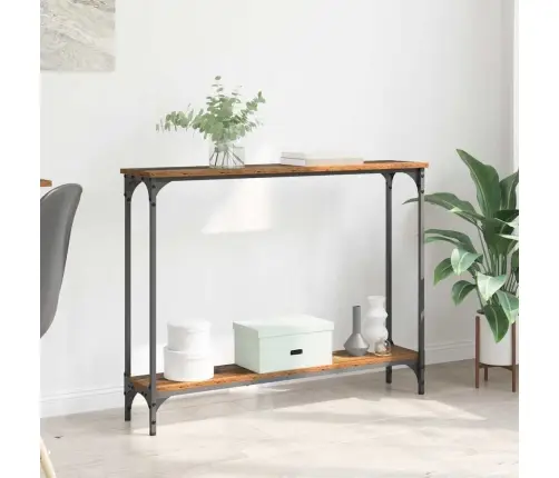 Konsoles Galds Vecs Koks 102 X 23 X 15.5 Cm Inženierijas Koks Vidaxl