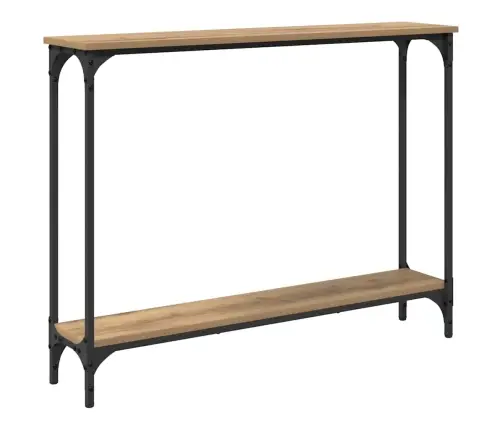 Konsoollaud Riiuliga Käsitööpuu 101 X 23 X 15,5 Cm Tehispuit