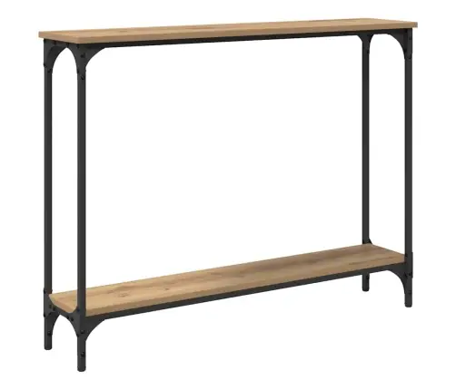 Konsoollaud Riiuliga Käsitööpuu 101 X 23 X 15,5 Cm Tehispuit