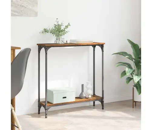 Konsoles Galds Vecs Koks 75 X 22,5 X 75 Cm Inženierijas Koks Vidaxl