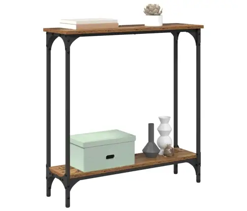 Konsoles Galds Vecs Koks 75 X 22,5 X 75 Cm Inženierijas Koks Vidaxl