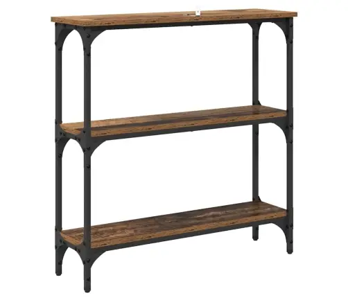 Konsoles Galds Ar Plauktu Vecs Koks 75 X 22.5 X 75 Cm Vidaxl Konsoles Galds Ar Plauktu Vecs Koks 75 X 22.5 X 75 Cm Vidaxl