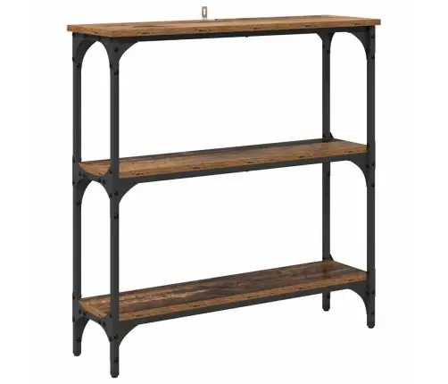 Konsoles Galds Ar Plauktu Vecs Koks 75 X 22.5 X 75 Cm Vidaxl Konsoles Galds Ar Plauktu Vecs Koks 75 X 22.5 X 75 Cm Vidaxl