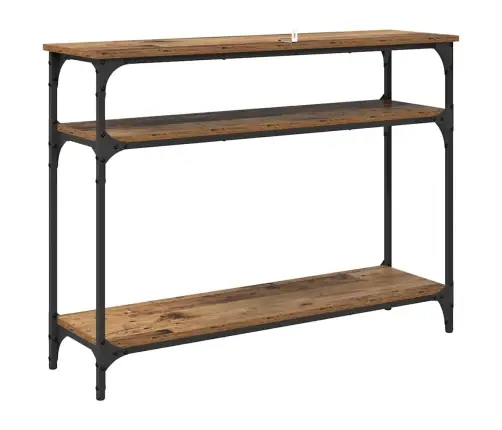 Konsolinis Stalas Su Lentyna Senovinis Medis 100 X 29 X 75 Cm