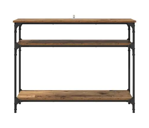 Konsolinis Stalas Su Lentyna Senovinis Medis 100 X 29 X 75 Cm