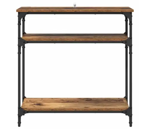 Konsolinis Stalas Su Lentyna Senovinis Medis 75 X 29 X 75 Cm