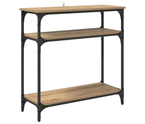 Konsoles Galds Artisānā Ozols 75 X 29 X 75 Cm Inženierijas Koks Vidaxl