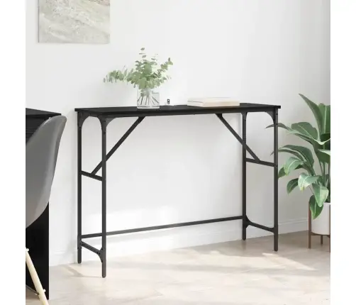 Konsolinis Stalas Juodas Ąžuolas 100 X 32 X 75 Cm