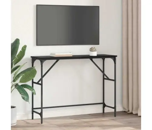 Konsolinis Stalas Juodas Ąžuolas 100 X 32 X 75 Cm