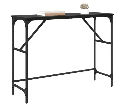 Konsolinis Stalas Juodas Ąžuolas 100 X 32 X 75 Cm
