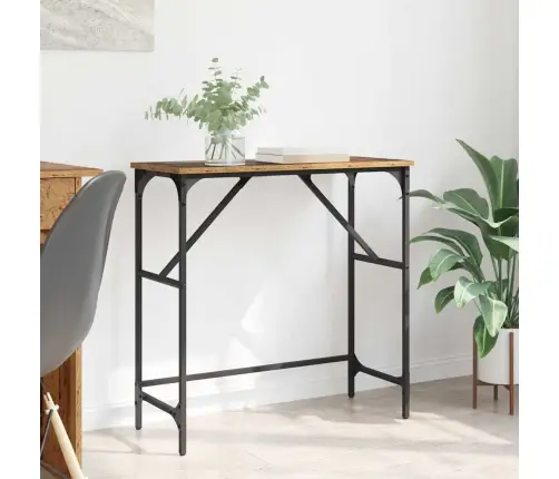 Konsoles Galds Vecs Koks 75 X 32 X 75 Cm Inženierijas Koks Vidaxl