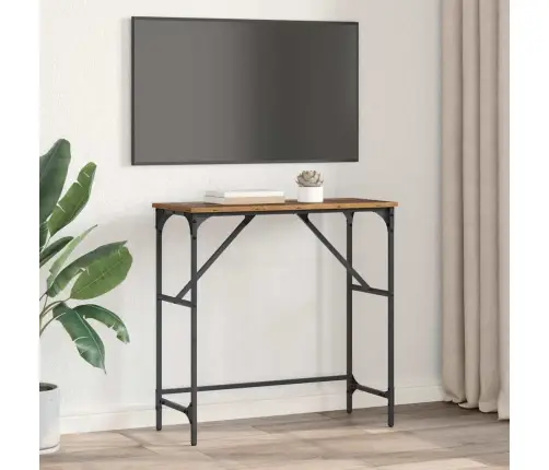 Konsoles Galds Vecs Koks 75 X 32 X 75 Cm Inženierijas Koks Vidaxl