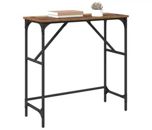 Konsoles Galds Vecs Koks 75 X 32 X 75 Cm Inženierijas Koks Vidaxl