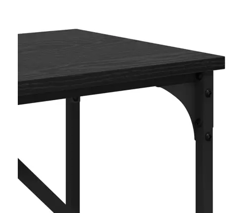 Konsoles Galds Melns Ozols 75 X 32 X 75 Cm Inženierijas Koks Vidaxl