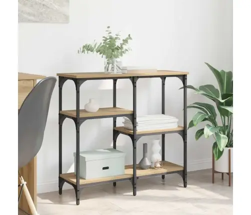 Konsoles Galds Artisānā Ozols 80 X 29 X 75 Cm Inženierijas Koks Vidaxl