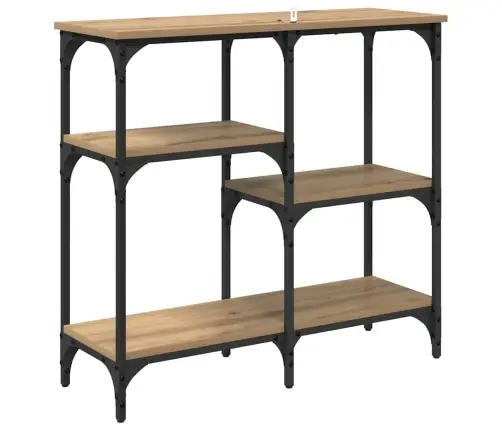Konsoles Galds Artisānā Ozols 80 X 29 X 75 Cm Inženierijas Koks Vidaxl