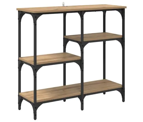 Konsoles Galds Artisānā Ozols 80 X 29 X 75 Cm Inženierijas Koks Vidaxl