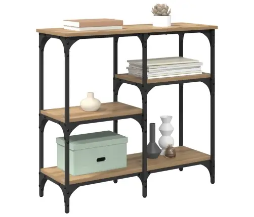 Konsoles Galds Artisānā Ozols 80 X 29 X 75 Cm Inženierijas Koks Vidaxl