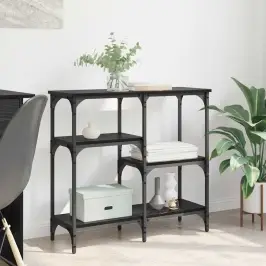 Su Lentyna Juoda Ąžuolo 80 X 29 X 75 Cm Apdirbta Mediena