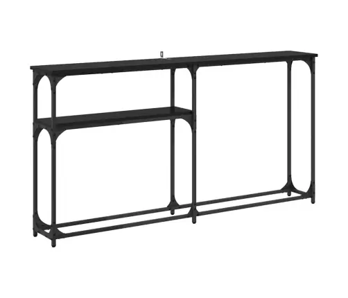 Konsolesgalds Melns Ozols 145X22.5X75Cm Inženierijas Koks Vidaxl