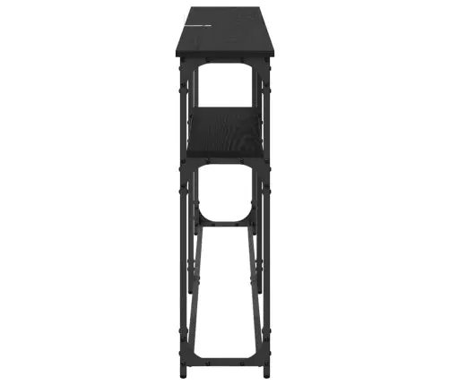 Konsolesgalds Melns Ozols 145X22.5X75Cm Inženierijas Koks Vidaxl