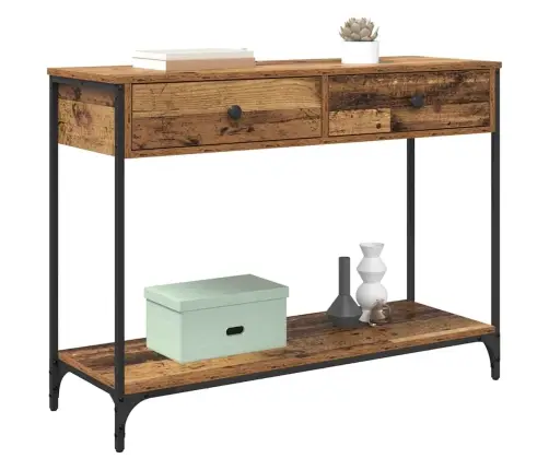 Konsoollaud Sahtliga Vana Puit 100 X 34,5 X 75 Cm Tehispuit