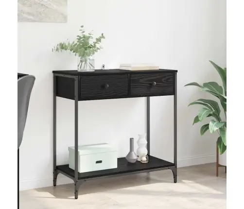 Konsoollaud Sahtliga Must Tamm 75 X 34,5 X 75 Cm Tehispuit