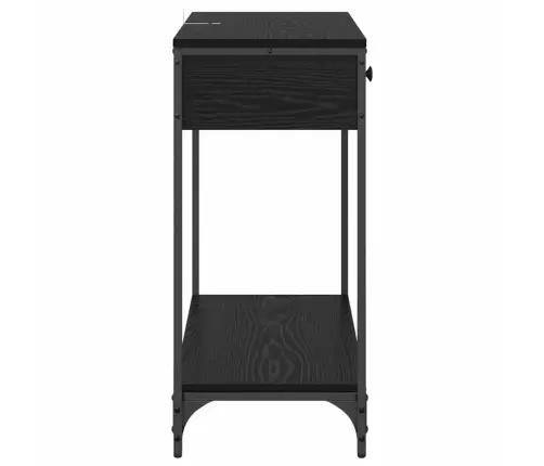 Konsoollaud Sahtliga Must Tamm 75 X 34,5 X 75 Cm Tehispuit