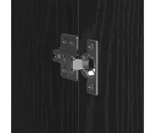 Augstais Skapītis Melns Ozolkoks 62 X 32 X 106,5 Cm Vidaxl