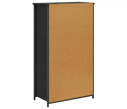 Augstais Skapītis Melns Ozolkoks 62 X 32 X 106,5 Cm Vidaxl