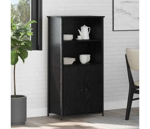 Kõrgushein Must Tamm 62 X 36 X 121,5 Cm Tehispuit