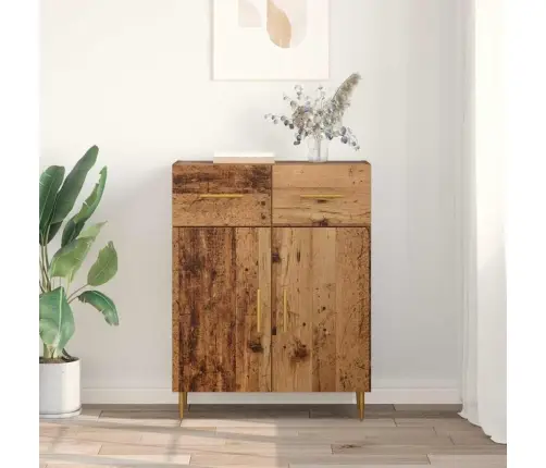 Puse Ar Atvilktni Vecs Koks 69,5 X 34 X 90 Cm Inženierijas Koks Vidaxl