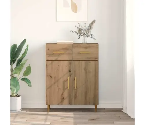 Puse Artisānā Ozols 69,5 X 34 X 90 Cm Inženierijas Koks Vidaxl