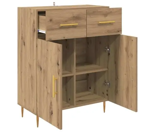 Puse Artisānā Ozols 69,5 X 34 X 90 Cm Inženierijas Koks Vidaxl