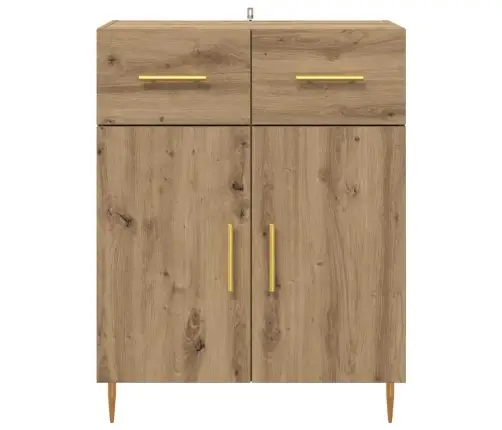 Puse Artisānā Ozols 69,5 X 34 X 90 Cm Inženierijas Koks Vidaxl