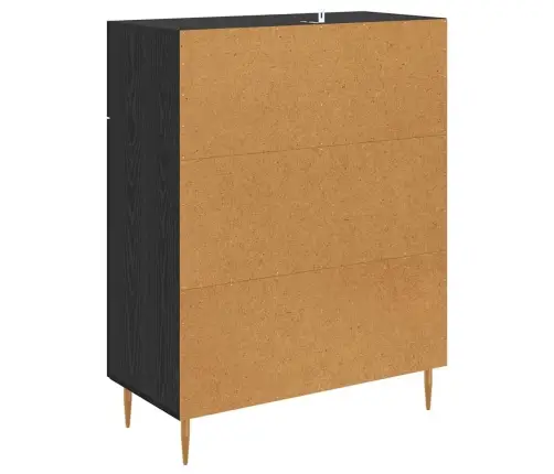 Puse Melns Ozolkoks 69,5 X 34 X 90 Cm Inženierijas Koks Vidaxl