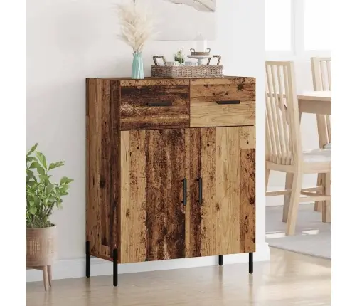 Puse Ar Atvilktni Vecs Koks 69,5 X 34 X 90 Cm Inženierijas Koks Vidaxl