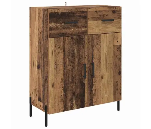 Puse Ar Atvilktni Vecs Koks 69,5 X 34 X 90 Cm Inženierijas Koks Vidaxl