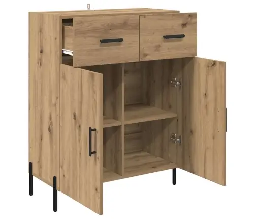 Puse Artisānā Ozols 69,5 X 34 X 90 Cm Inženierijas Koks Vidaxl