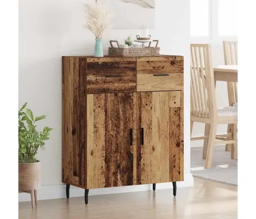 Puse Ar Atvilktni Vecs Koks 69,5 X 34 X 90 Cm Inženierijas Koks Vidaxl