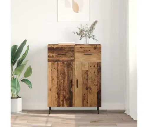 Puse Ar Atvilktni Vecs Koks 69,5 X 34 X 90 Cm Inženierijas Koks Vidaxl