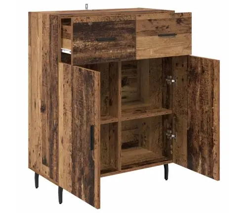 Puse Ar Atvilktni Vecs Koks 69,5 X 34 X 90 Cm Inženierijas Koks Vidaxl