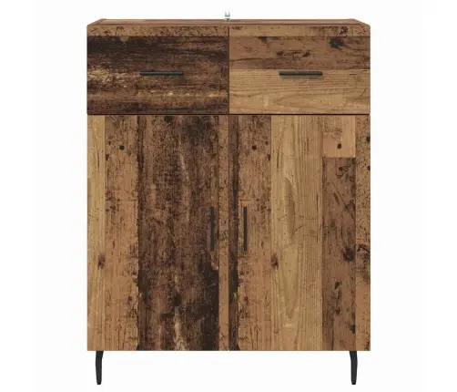 Puse Ar Atvilktni Vecs Koks 69,5 X 34 X 90 Cm Inženierijas Koks Vidaxl